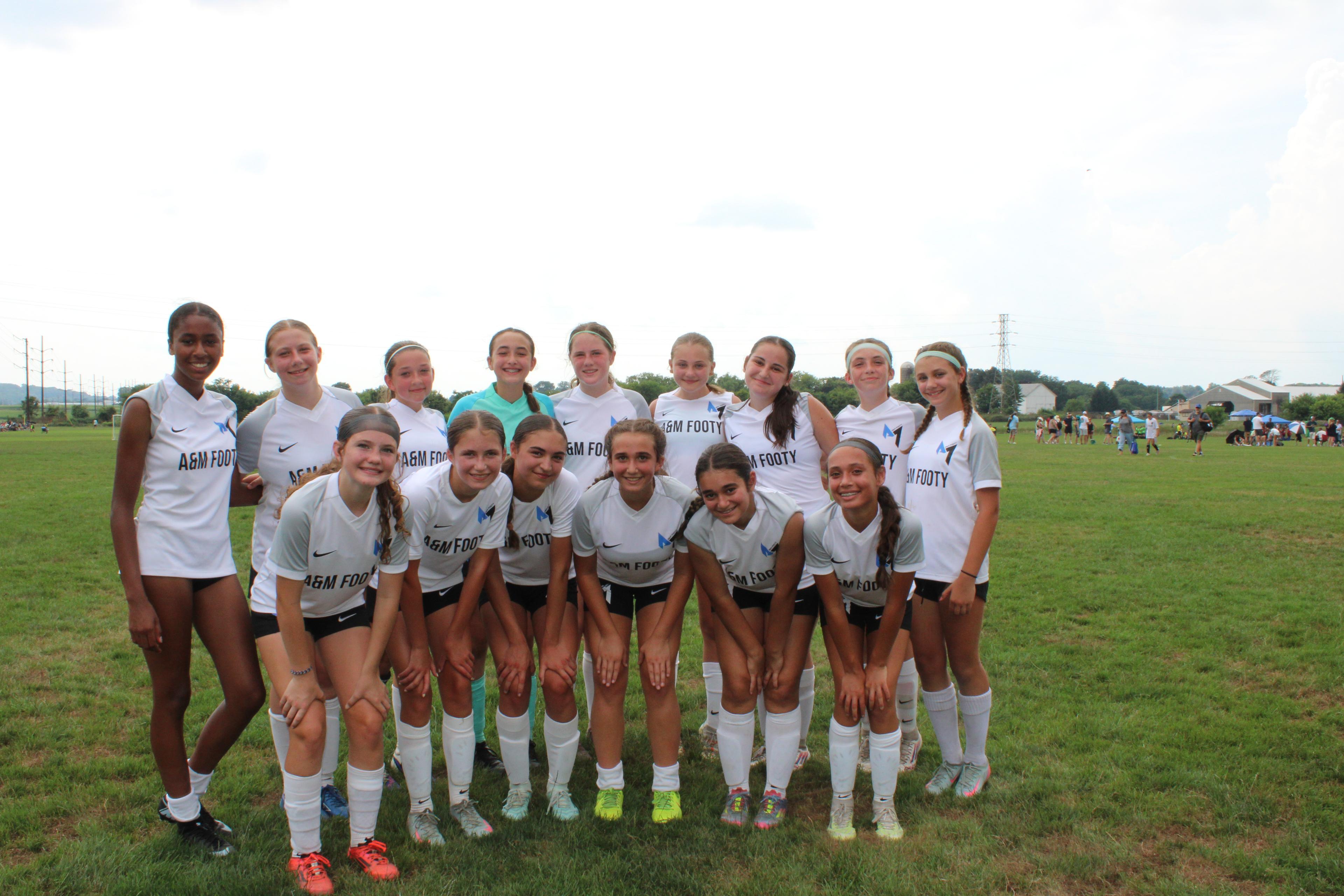 A&M Footy players at a tournament